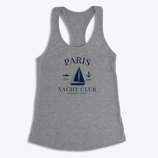 Paris New York Yacht Club Women's Racerback Tank