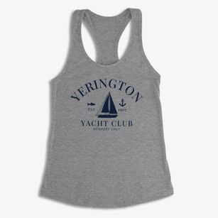Yerington Nevada Yacht Club Women's Racerback Tank