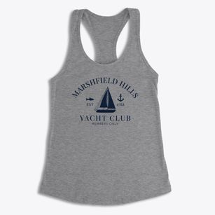 Marshfield Hills Massachusetts Yacht Club Women's Racerback Tank