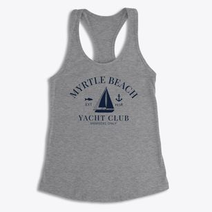Myrtle Beach South Carolina Yacht Club Women's Racerback Tank