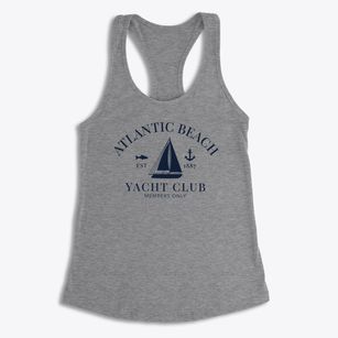 Atlantic Beach North Carolina Yacht Club Women's Racerback Tank