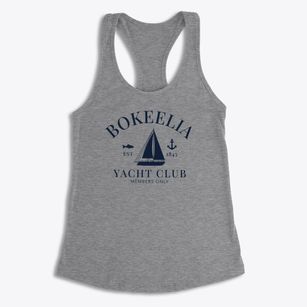 Bokeelia Florida Yacht Club Women's Racerback Tank