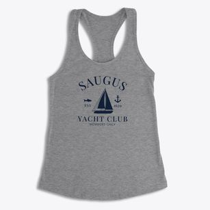 Saugus Massachusetts Yacht Club Women's Racerback Tank