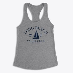 Long Beach Indiana Yacht Club Women's Racerback Tank