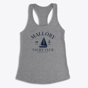 Mallory West Virginia Yacht Club Women's Racerback Tank