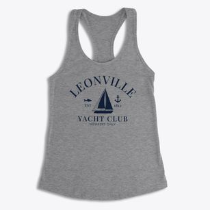 Leonville Louisiana Yacht Club Women's Racerback Tank