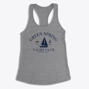 Green Spring Kentucky Yacht Club Women's Racerback Tank