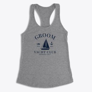 Groom Texas Yacht Club Women's Racerback Tank