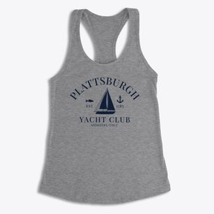 Plattsburgh New York Yacht Club Women's Racerback Tank