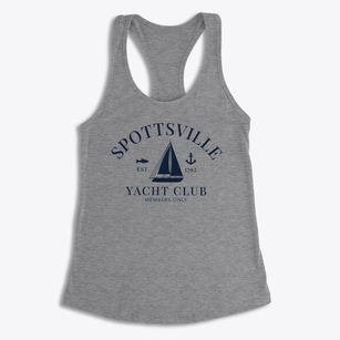 Spottsville Kentucky Yacht Club Women's Racerback Tank