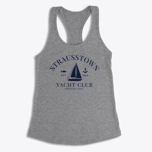 Strausstown Pennsylvania Yacht Club Women's Racerback Tank