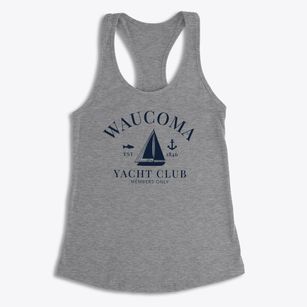 Waucoma Iowa Yacht Club Women's Racerback Tank