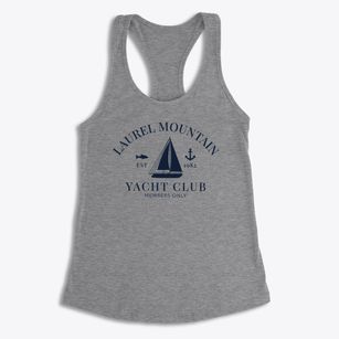 Laurel Mountain Pennsylvania Yacht Club Women's Racerback Tank