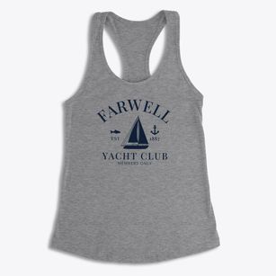 Farwell Nebraska Yacht Club Women's Racerback Tank