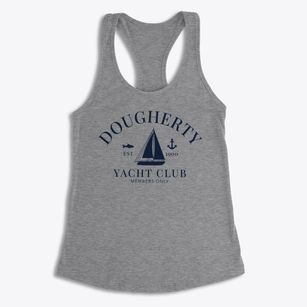 Dougherty Iowa Yacht Club Women's Racerback Tank