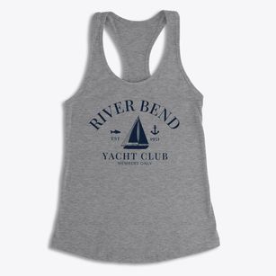 River Bend Missouri Yacht Club Women's Racerback Tank