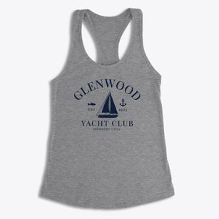 Glenwood Illinois Yacht Club Women's Racerback Tank
