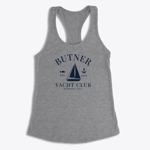 Butner North Carolina Yacht Club Women's Racerback Tank
