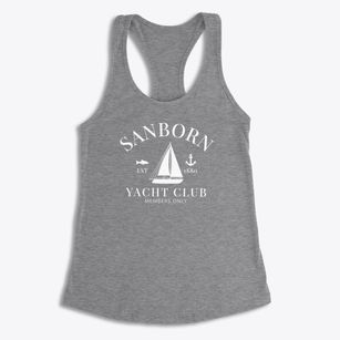 Sanborn Iowa Yacht Club Women's Racerback Tank