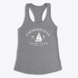 Farmersville Pennsylvania Yacht Club Women's Racerback Tank
