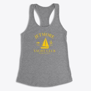 Jetmore Kansas Yacht Club Women's Racerback Tank