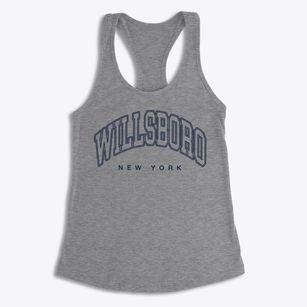Willsboro New York Inline Women's Racerback Tank
