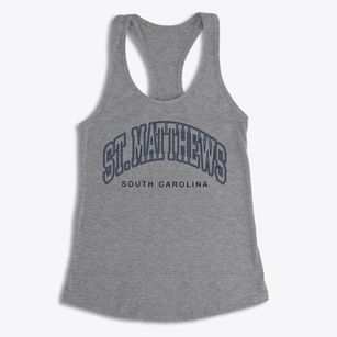 St. Matthews South Carolina Inline Women's Racerback Tank
