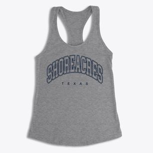 Shoreacres Texas Inline Women's Racerback Tank