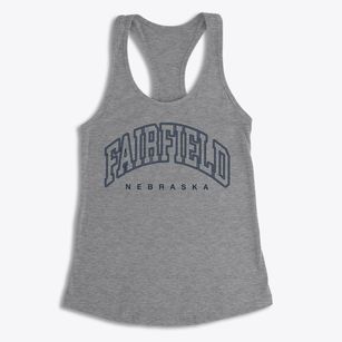 Fairfield Nebraska Inline Women's Racerback Tank