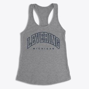 Levering Michigan Inline Women's Racerback Tank