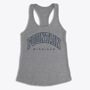 Fountain Michigan Inline Women's Racerback Tank