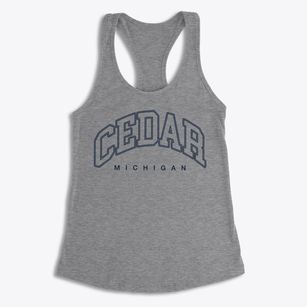 Cedar Michigan Inline Women's Racerback Tank