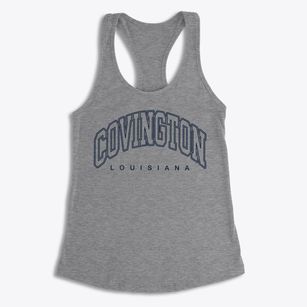 Covington Louisiana Inline Women's Racerback Tank