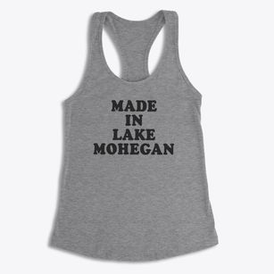 Lake Mohegan New York Classic 70s Women's Racerback Tank