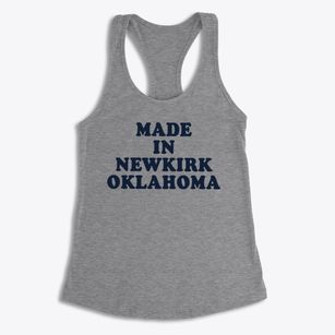 Newkirk Oklahoma Classic 70s Women's Racerback Tank