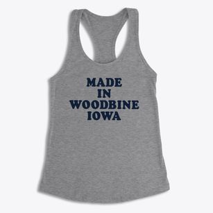 Woodbine Iowa Classic 70s Women's Racerback Tank