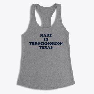 Throckmorton Texas Classic 70s Women's Racerback Tank