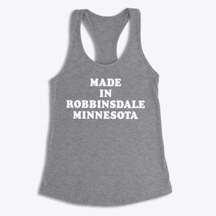 Robbinsdale Minnesota Classic 70s Women's Racerback Tank