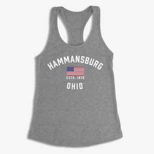 Hammansburg Ohio Patriot Women's Racerback Tank