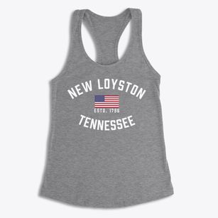 New Loyston Tennessee Patriot Women's Racerback Tank