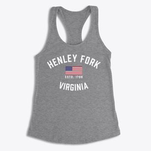 Henley Fork Virginia Patriot Women's Racerback Tank
