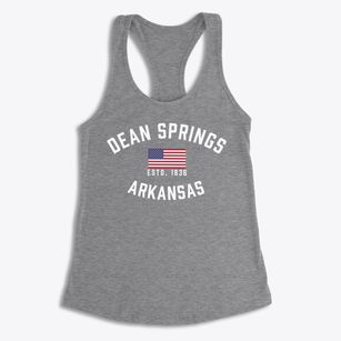 Dean Springs Arkansas Patriot Women's Racerback Tank