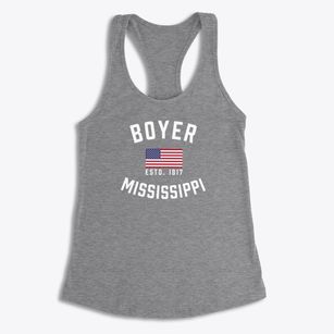 Boyer Mississippi Patriot Women's Racerback Tank