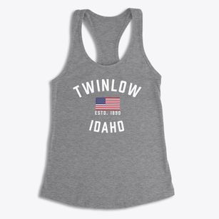 Twinlow Idaho Patriot Women's Racerback Tank