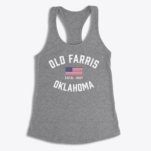 Old Farris Oklahoma Patriot Women's Racerback Tank