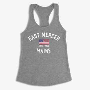 East Mercer Maine Patriot Women's Racerback Tank