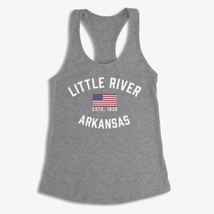 Little River Arkansas Patriot Women's Racerback Tank