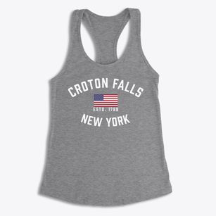 Croton Falls New York Patriot Women's Racerback Tank