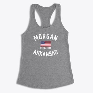 Morgan Arkansas Patriot Women's Racerback Tank
