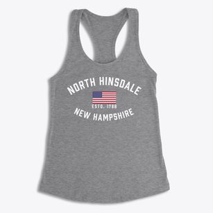 North Hinsdale New Hampshire Patriot Women's Racerback Tank